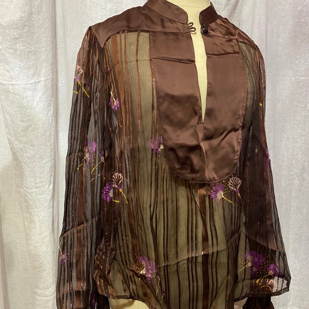 NWOT-Beautiful lurex Free People top🌄